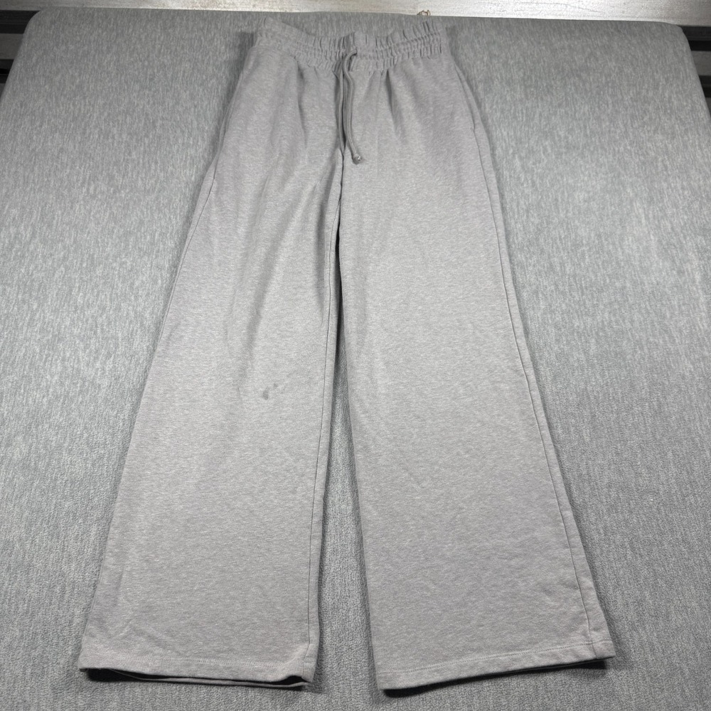 Wild Fable Pants Women S Gray Sweatpants Wide Leg Lounge Fleece Pajamas Cozy